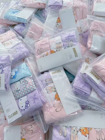 Set 3 quần chip đùi Teengo Kuromi, Cinnamoroll, My Melody bé gái nhiều mẫu