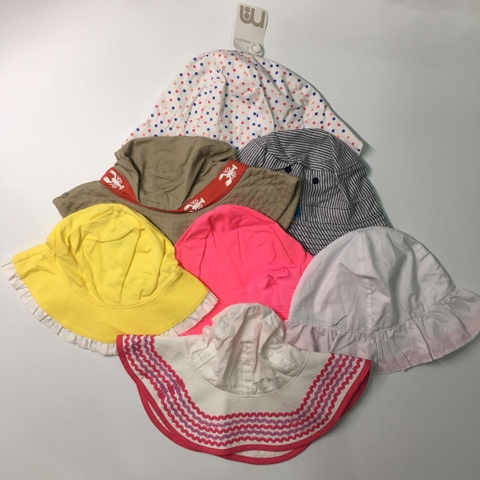 Mũ vải nhiều mẫu các hãng Carter's, Tu, Mother Care...