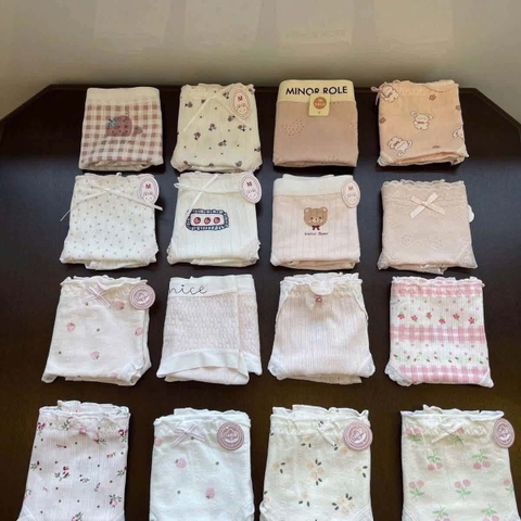 Set 8 quần chip cotton nguyên chất loại cao cấp 7A kháng khuẩn bóc túi mù