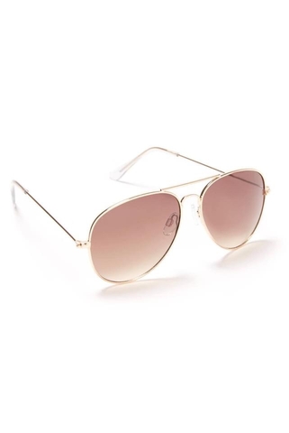 Kính râm gọng vàng hồng Hotel California Gold Aviator Sunglasses