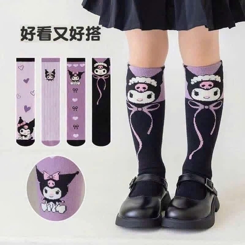 Set 4 đôi tất đùi Kuromi các mẫu