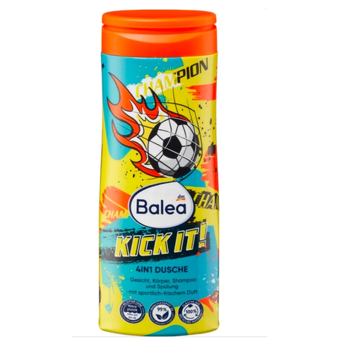 Sữa tắm gội 4in1 Balea 300ml Let's Kick It cho bé trai