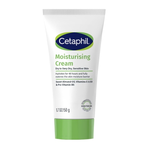 Tuýp kem dưỡng ẩm Cetaphil dịu lành cho da nhạy cảm 50g