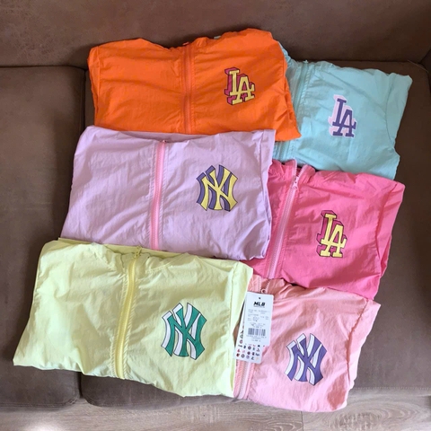 Áo khoác gió MLB màu neon 7 màu