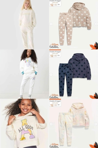 Bộ hoodie nỉ da cá, nỉ bông nhiều mẫu hãng OldNavy