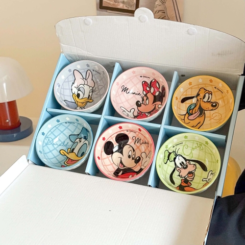 Bộ 6 bát sứ hoạt hình Disney