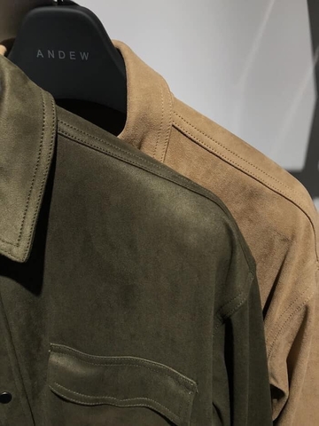 Áo khoác da lộn Andew cho nam xuất Hàn