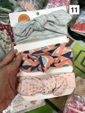 Set 3 Turban bé gái