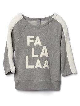 Áo nỉ da cá Baby Gap FA LA LAA