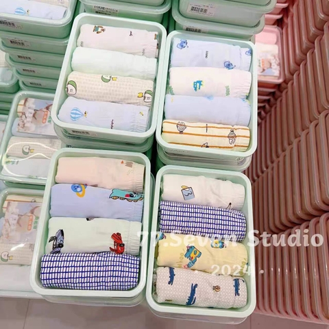 Set 4 quần chip 7A cotton Giwuyo hộp xanh nhiều mẫu