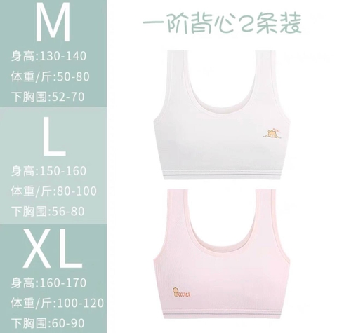 Set 2 áo bra Beautiful gấu hộp vàng