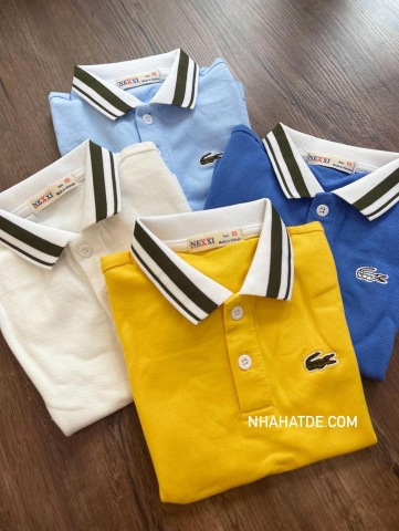 Áo polo Lacoste cộc tay bé trai Nexxi size 9Y - 14Y nhiều màu
