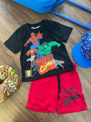 Bộ cotton H&M cộc tay bé trai Sonic, Pokemon, Hulk xanh...nhiều mẫu hè 2025