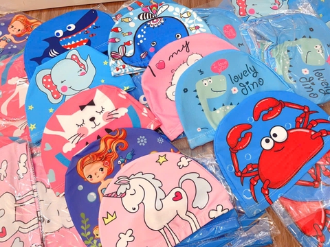 Mũ bơi 9 mẫu bé trai, bé gái khủng long, unicorn, cá mập...