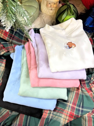 Áo giữ nhiệt zip lông cổ 3 phân Orane mẫu Capybara 5 màu