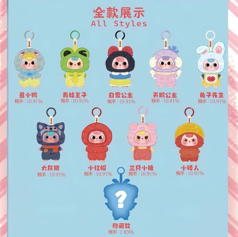 Blind box Baby Three CỔ TÍCH Children's Wonderland Plush Doll 16cm