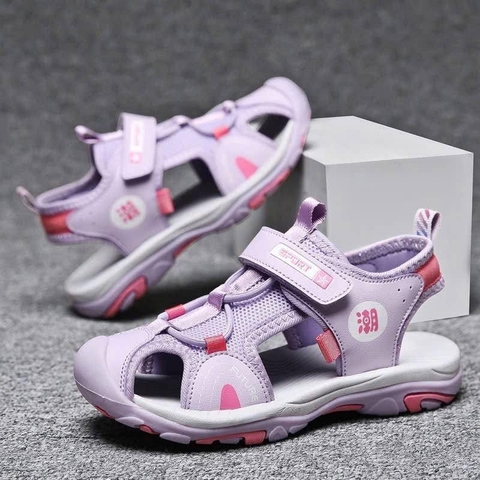 Sandal Future bít mũi chân 3 màu cho bé