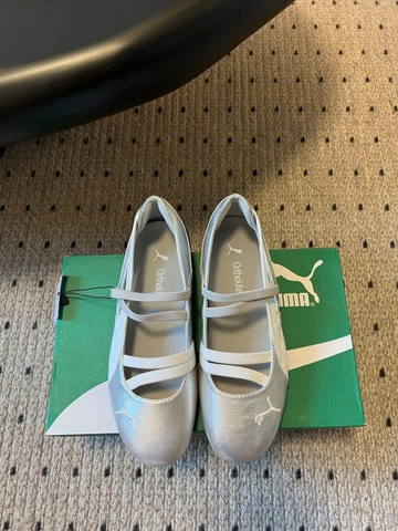Giày búp bê Puma Sport Ortholite 2 màu đen, bạc