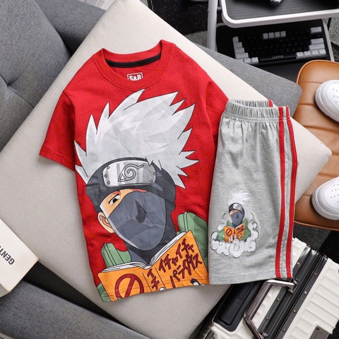 Bộ cộc tay S&B Kids bé trai Naruto, One Piece 8 mẫu