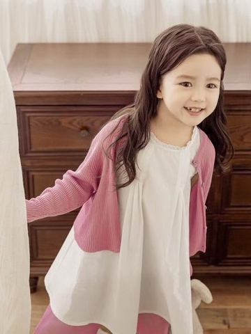 Áo cardigan thun tăm cotton hữu cơ hãng MNG