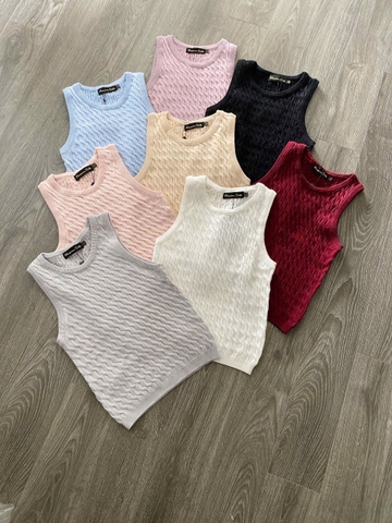Áo dệt kim ba lỗ Massimo Dutti nhiều màu cho nữ