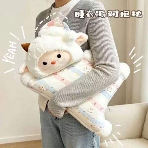 Gối ôm, tựa lưng động vật 5 mẫu Chim cánh cụt, Cừu trắng, Mèo đen, Cáo cam, Heo hồng