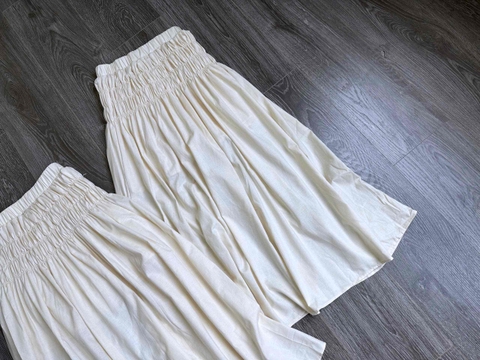 Chân váy nhún Polo Ralph Lauren màu be dáng dài