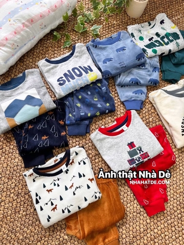 Bộ nỉ băng lông Okaidi bé trai 7 mẫu