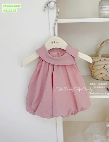 Bộ áo sát nách TÍM HỒNG mix quần chân váy bí Mia Kids
