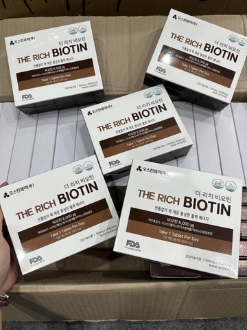 Viên uống The Rich BIOTIN GMP 500mg made in Korea