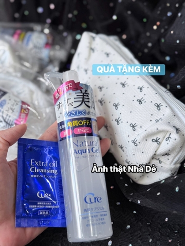 Tẩy da chết Cure 100ml tặng kèm 1 túi vải nơ, gói dầu tẩy trang