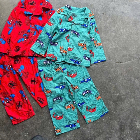 Bộ pyjamas băng lông dài tay Disney, Bluey bé trai 4 mẫu