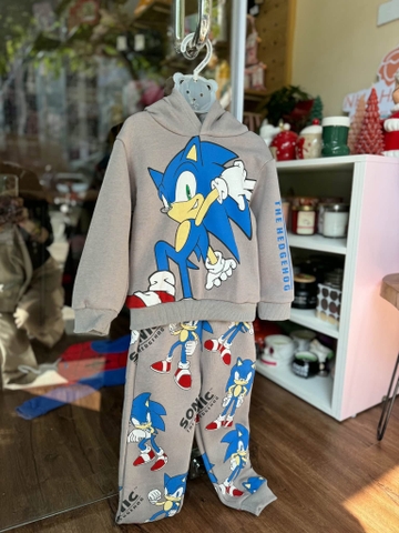 Bộ nỉ bông H&M, Primark 3 mẫu hoạ tiết Sonic, Spiderman, Mickey cho bé trai