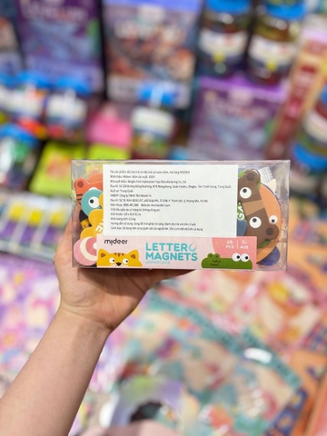 Bộ Letter Magnets Mideer 26 chi tiết hình động vật 3+