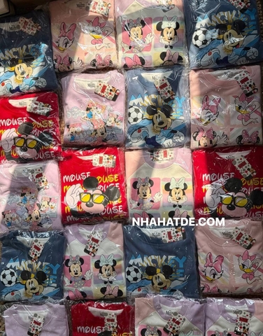 Bộ nỉ dài tay 5 màu Mickey Minnie Daisy