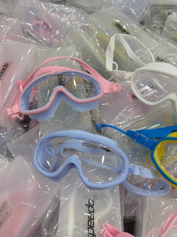 Kính bơi Speedo mắt to 5 màu vàng, xanh, trắng, hồng