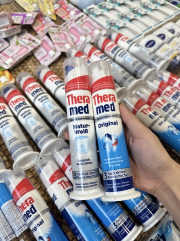 Kem đánh răng ống THERAMED 100ml 2 màu