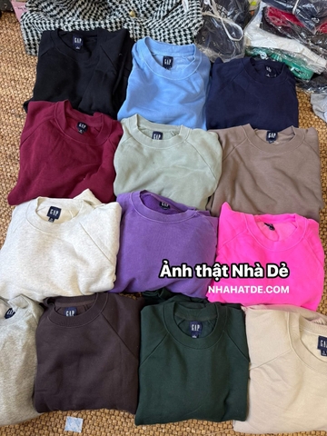 Bộ nỉ bông dài tay Gap nữ nhiều màu