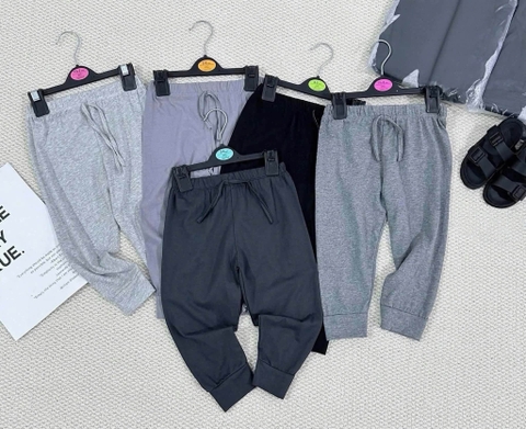 Set 5 quần dài cotton thu đông tối màu mẫu 2026