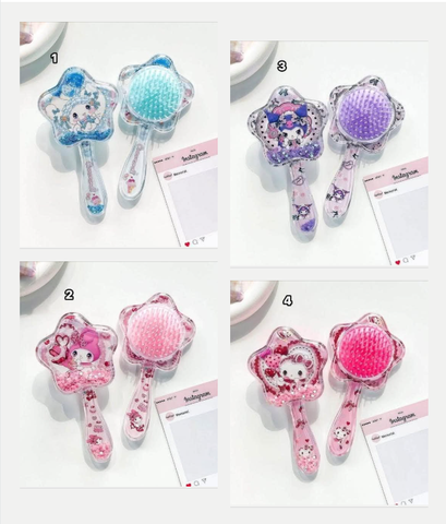 Lược ngôi sao các hình Kuromi, Hello Kitty, Melody, CinnaMoroll