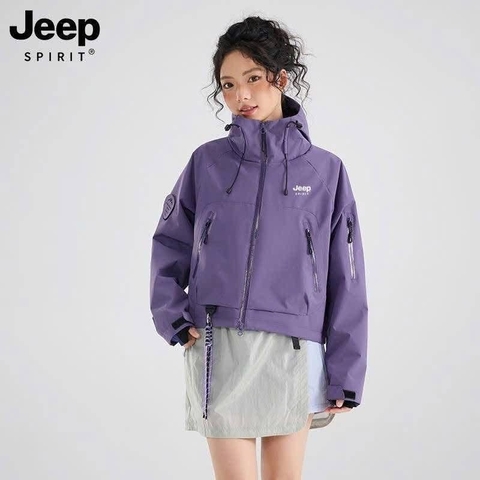 Áo khoác gió Jeep dáng lửng cho nữ 6 màu