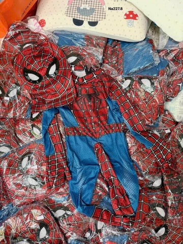 Bộ hóa trang Spiderman dài tay body kèm mũ