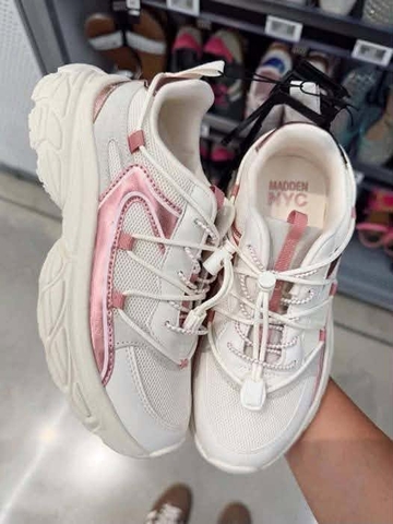 Giày lưới Skechers Bobs Madden NYC chunky màu trắng mix hồng