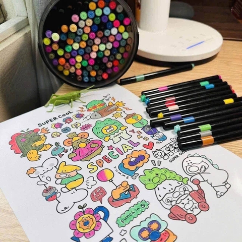 Hộp 120 màu Acrylic Marker