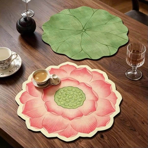 Miếng lót bàn hình hoa sen  - lá sen 30*30cm