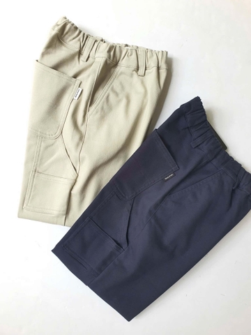 Quần baggy Beemon thêu hình sóc 2 màu be, navy