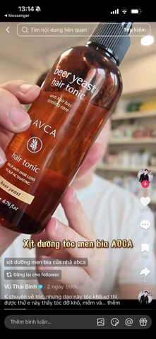Xịt dưỡng tóc Beer Yeast Hải Tonic phục hồi và kích thích mọc tóc