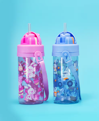 Bình nước nhựa NHỎ 430ml hãng Smiggle nhiều mẫu cho bé