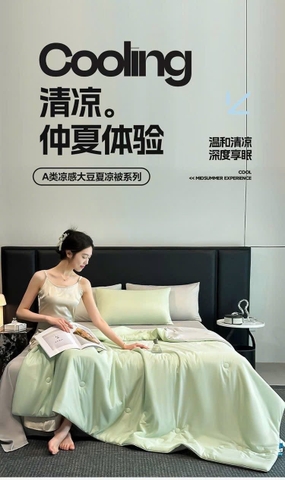 Chăn hè lụa Cooling làm mát nhiều màu