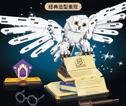 Lego Cú  Harry Potter kích thước 27 x 15,5 x 18cm